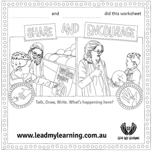 Lead My Learning worksheet image