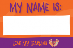 Lead My Learning name sticker Image